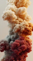 Abstract multicolored cloud formations.