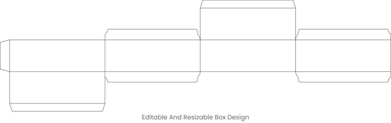 Printable Big Box Dieline Design