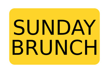 Sunday Brunch Text Speech Vector Bubble