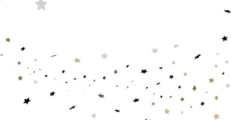 Scattered Stars on White Background