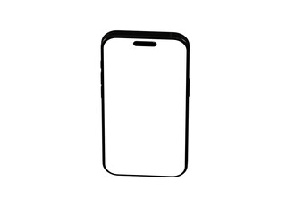 Clean vector illustration of a smartphone, perfect for app icons, website design, and mobile concepts.  Download now!