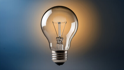 basic light bulb icon transparent background minimal design