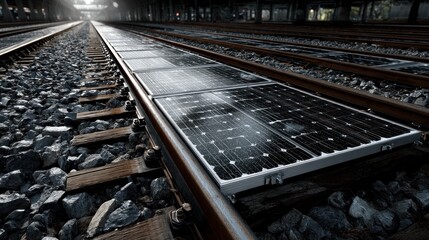 Revolutionary Energy: Solar Panels Integrated into Railway Tracks for Power Generation