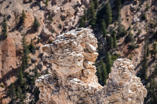 Nahaufnahme von wei&szlig;er Felsformation
