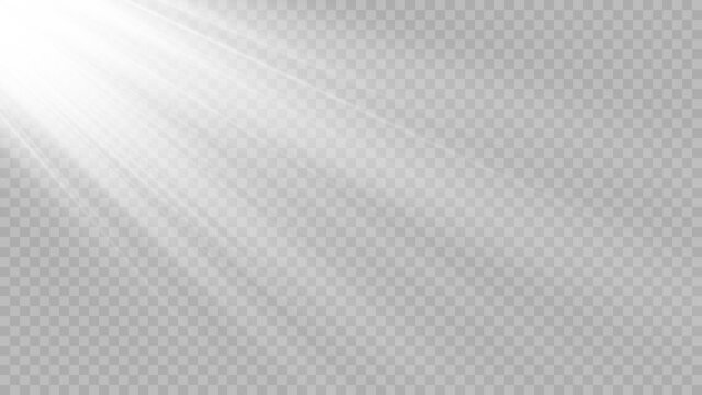 Vector transparent sunlight special lens flash light effect front sun lens flash. Vector blur in the light of radiance.. Stock royalty free vector illustration. PNG	