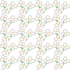 seamless pattern with flowers