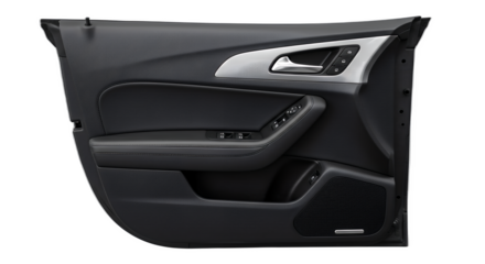 Interior door panel car part on transparent background