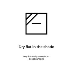 Flat dry in shade garment