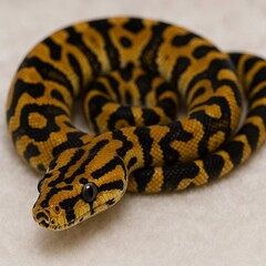 Obraz premium Baby snake on white background