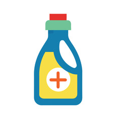 Plastic detergent container vector illustration isolated on white background