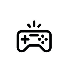 Illustration of a black game controller with plus sign and dots with signal lines above it