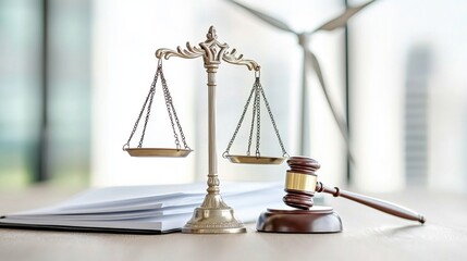 Indoor Setting with Law Elements and Sustainability Themes