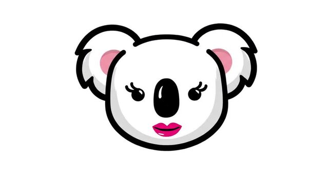 Koala head illustration