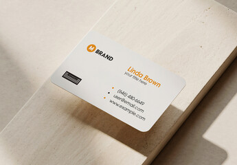 Embossing Business Card Mockup