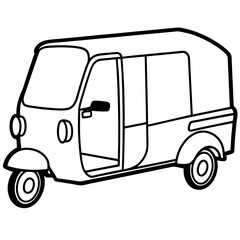 vector cartoon truck
