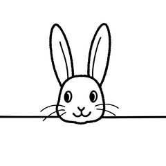vector illustration of a rabbit