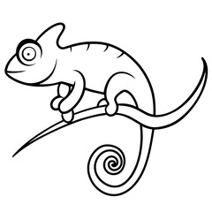 chameleon on a branch