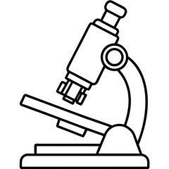 microscope vector illustration