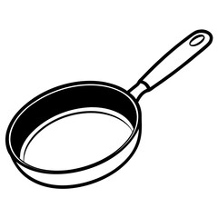 frying pan isolated on white