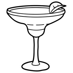 hand drawn illustration of a cocktail