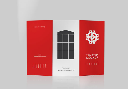 Standing Tri Fold Mockup