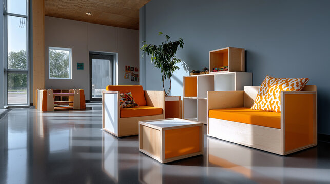 Modern Kindergarten Furniture for Vibrant Learning Environments