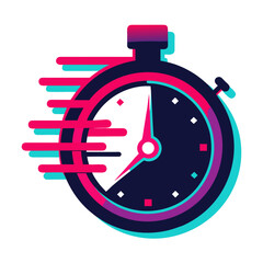Futuristic Speed Time Icon