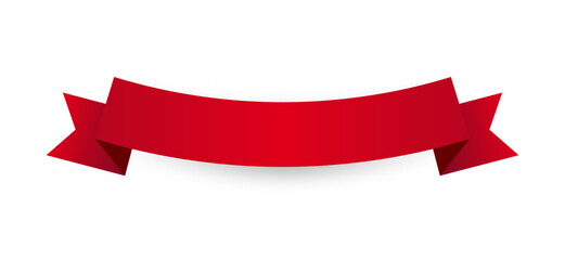 Ribbon banner. Ribbon collection. Red ribbon. Vector ribbon	