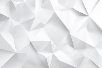 Fototapeta premium Abstract white geometric background polygon pattern design texture