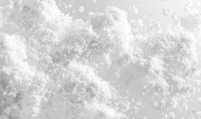 Snow falling on a transparent background, with a light grey gradient background