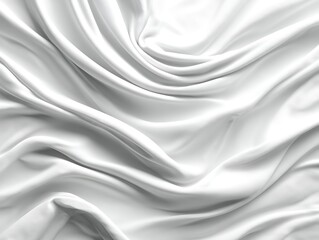 Obraz premium textured white fabric showcasing soft draping effects 