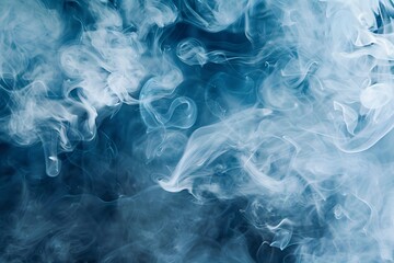 Obraz premium Abstract Blue and White Smoke Background with Ethereal Wisps and Dreamy Texture, Backdrop