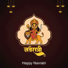 Happy Shubh Navratri From the Depths of Devotion She Rises, Draped in Silken Threads and Cosmic Light, Her Presence Echoing Through Every Sacred Bell
