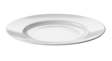 white plate isolated on transparent png




