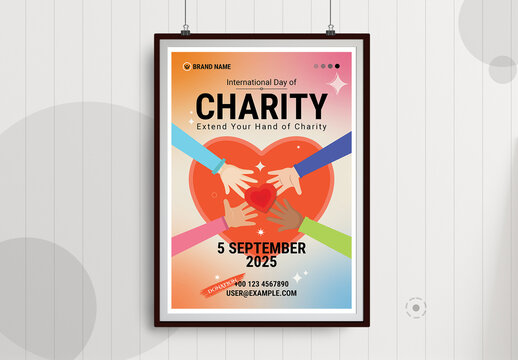 World Charity Day Poster Design