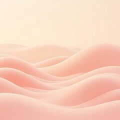 Digital Peach Wave Serenity