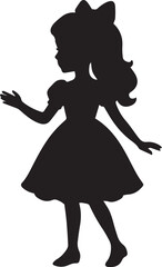doll silhouette vector