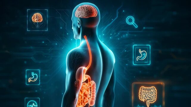 Human Body Brain Gut Digital Health Medical Research Technology