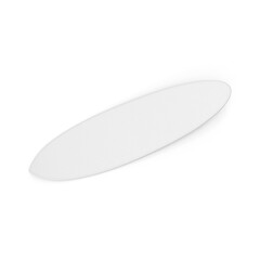 Obraz premium Abstract White Oval Shape Minimalist Design Element 3d Png