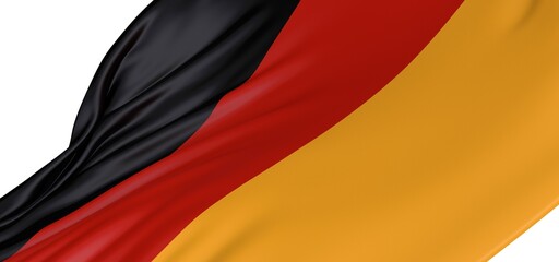 High-res image of a waving German flag. Perfect for backgrounds, websites, and presentations.