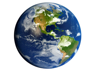 Fototapeta premium earth globe on white background