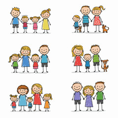 Group of diverse cheerful children enthusiastically reading a large storybook together, sharing a moment of learning and imagination. Cute cartoon illustration.