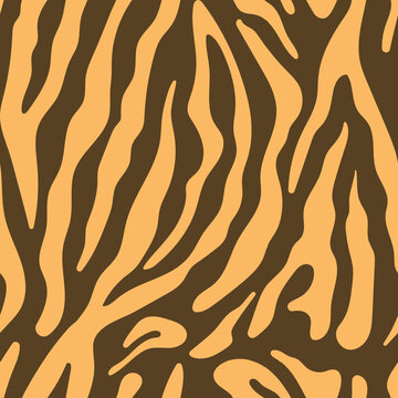 stock photo Zebra animal skin seamless pattern, Africa nature design 