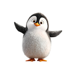 penguin isolated on white