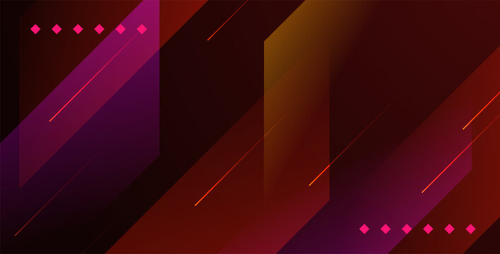 abstract dynamic brown and pink gradient with geometric shape decoration background. eps10 vector