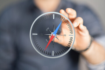 Image of a compass representing guidance, direction, and strategy in business. © vegefox.com