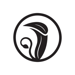 Naklejka premium 2D logo of pitcher plant with white background