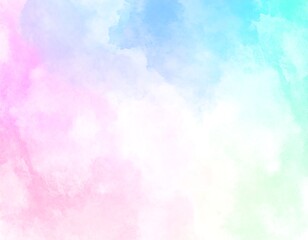 Pastel-colored cloudscape, soft and dreamy, with a white center