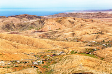 Hilly landscape, Island Fuerteventura, Canary Islands, Spain, Europe.