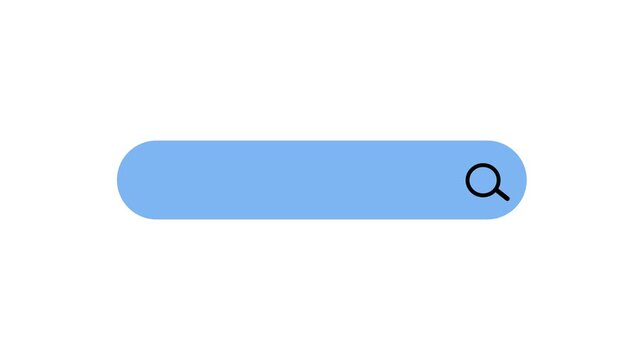Search Animation In White Background 